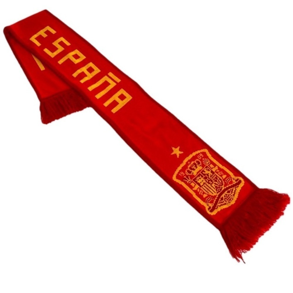 Spain Adidas Collaboration Soccer Team Scarf. Red and Bold Gold. Stay warm!